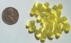 25 9x6mm Light Yellow Fiber Optic Ovals